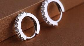 Brincos Argola de Prata 925 com Zircônia - Elegância Sem Fim para Mulheres Especiais
