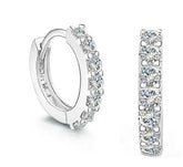 Brincos Argola de Prata 925 com Zircônia - Elegância Sem Fim para Mulheres Especiais